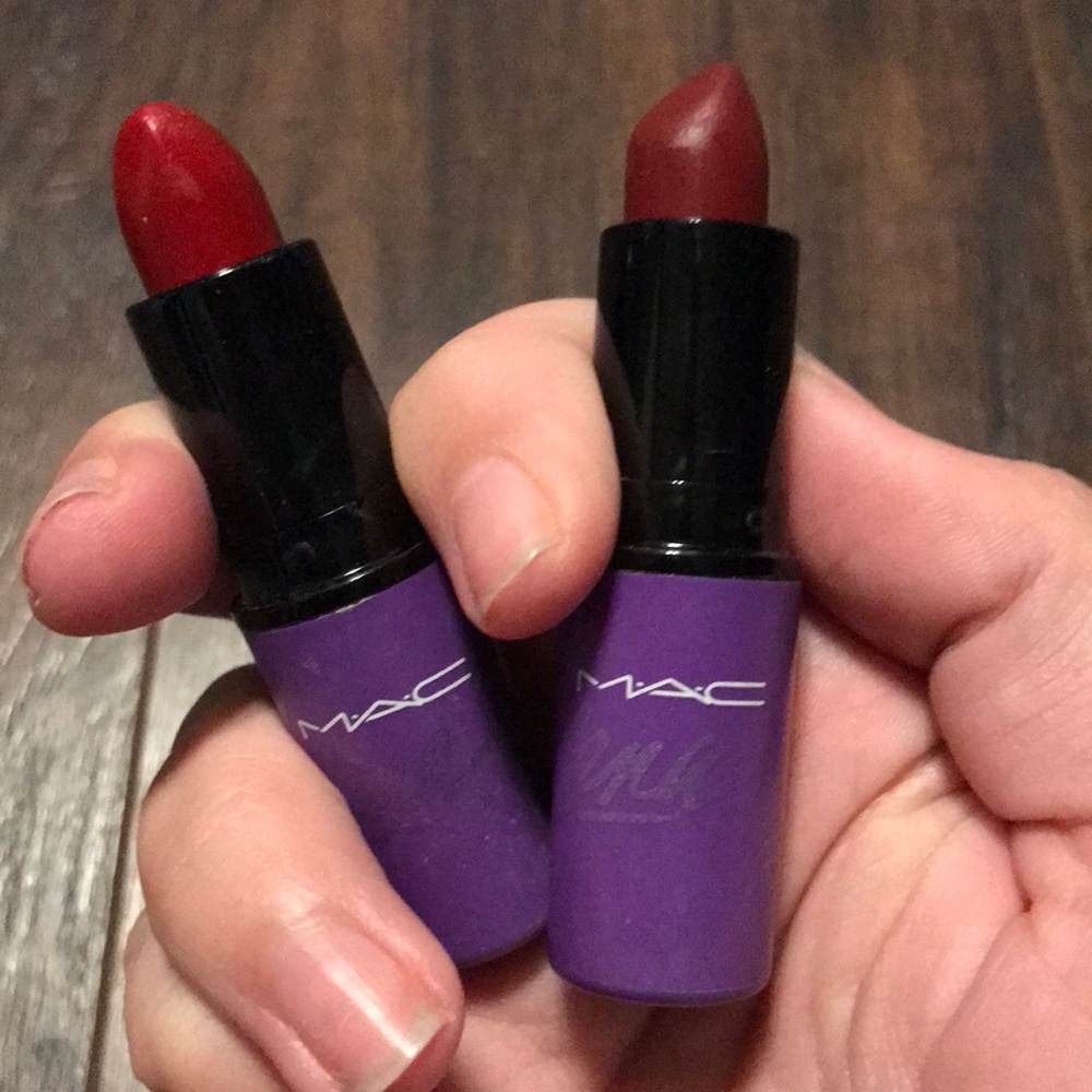 2 MAC Selena lipsticks